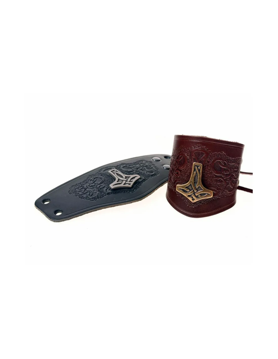 1 x Brazalete vikingo martillo Mjölnir de Thor
