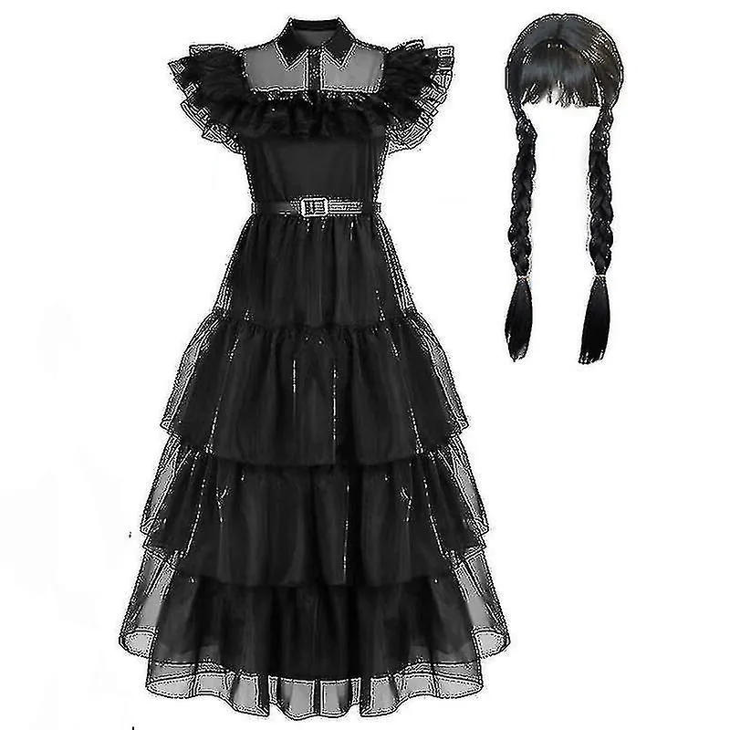 2023 Wednesday Addams Costume Set Costume Disguise for Adult Girls