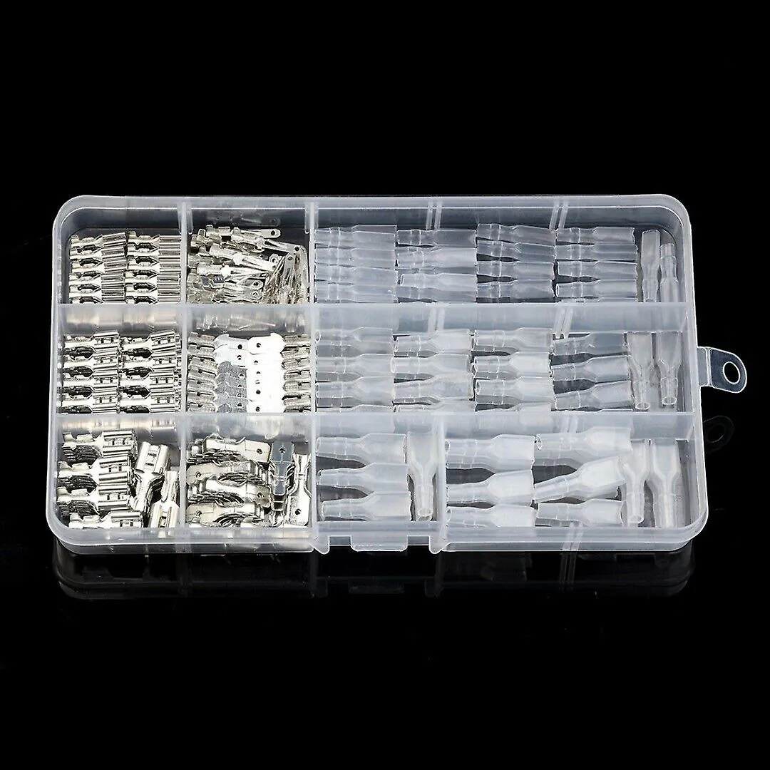 270tlg Flachstecker Set Kabelschuhe Sortiment Quetschverbinder Flachsteckhlsen