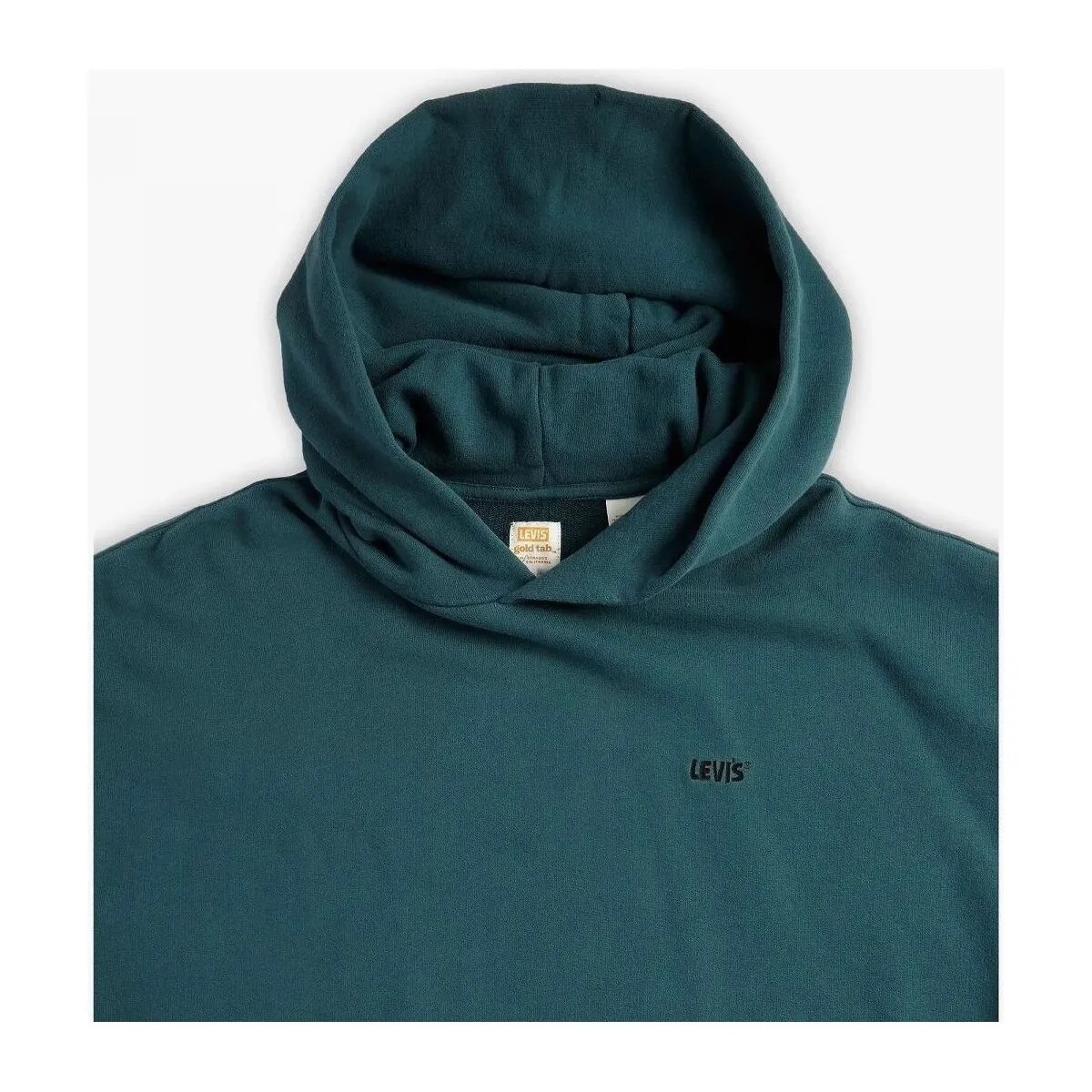 A3767 0028  GOLD TAB HOODIEDEEP SEA MOSS