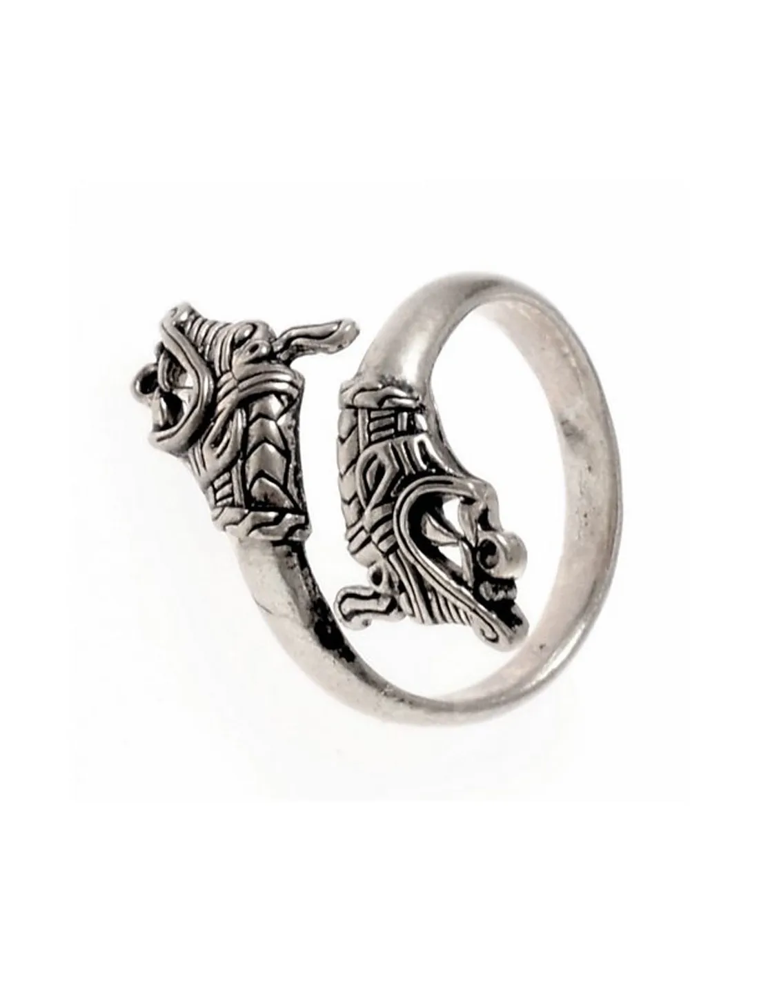 Anillo Vikingo cabeza de Dragón Hedeby