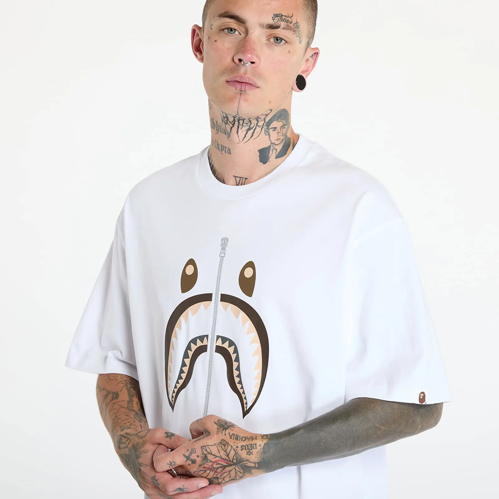 BAPE Shark Tee White