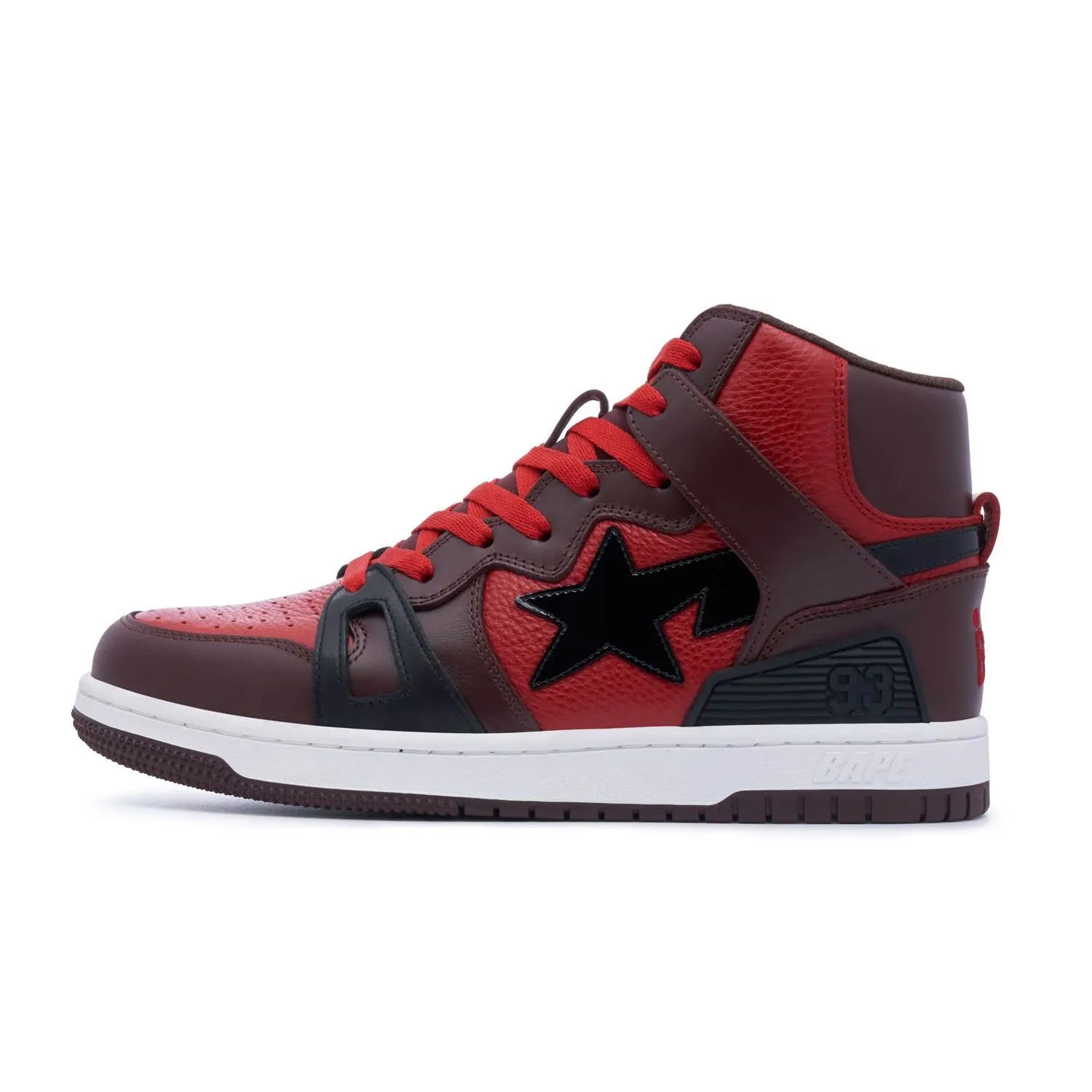 Bape Women Sta 93 Hi L Red