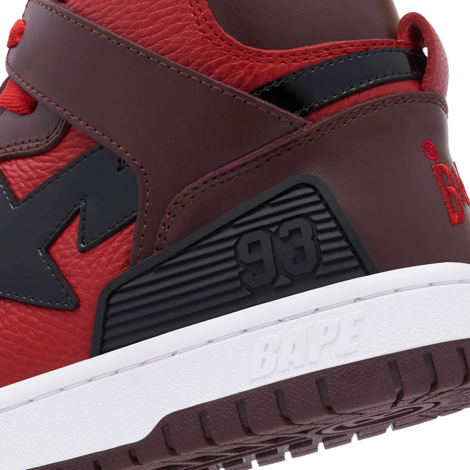 Bape Women Sta 93 Hi L Red