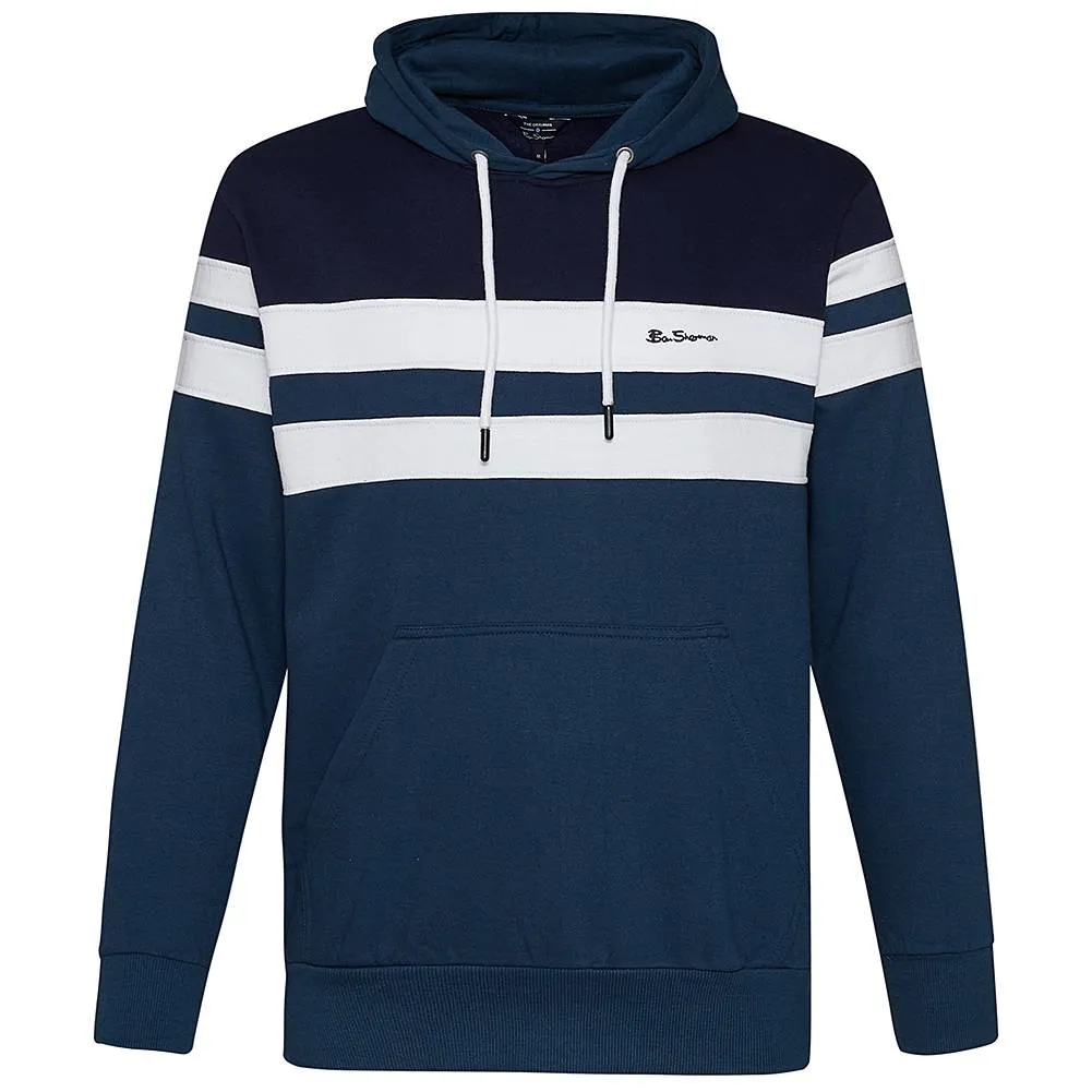 BEN SHERMAN CUT & SEW PANEL HOMBRE SUDADERA CON CAPUCHA 0072229GASOLINA