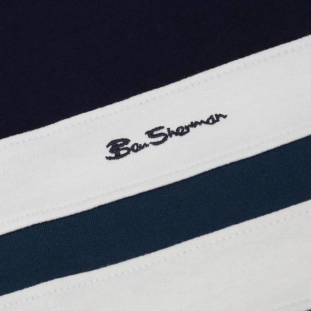 BEN SHERMAN CUT & SEW PANEL HOMBRE SUDADERA CON CAPUCHA 0072229GASOLINA