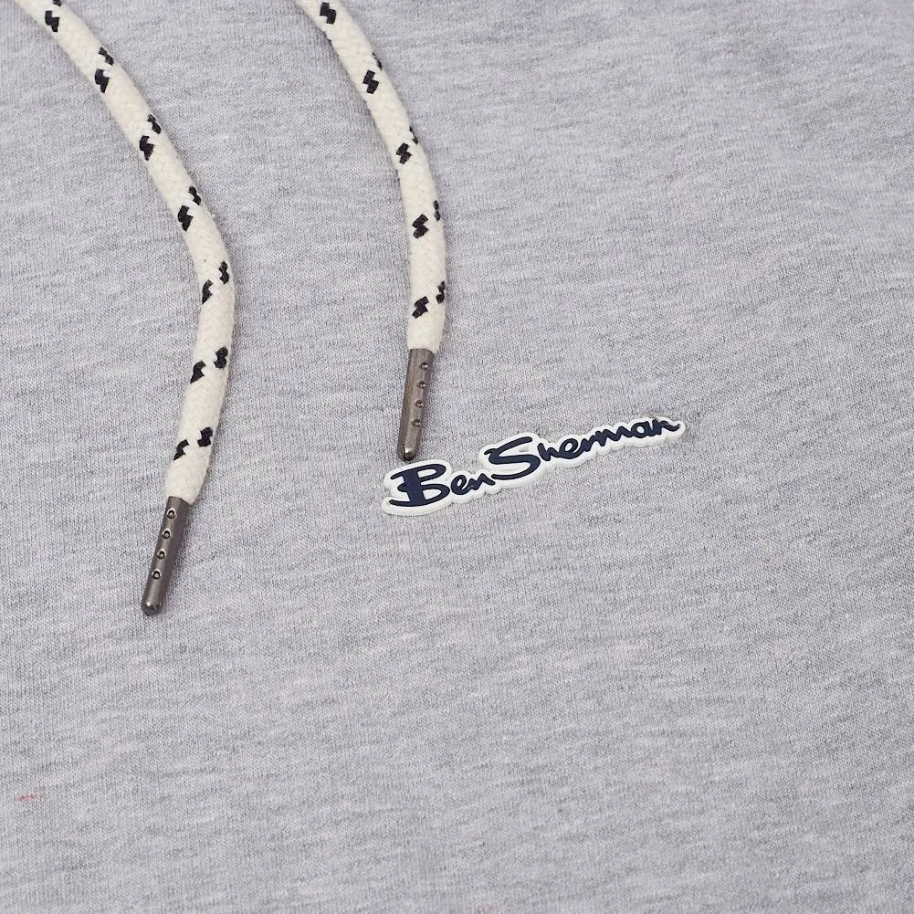 BEN SHERMAN GOMA REALZADA HOMBRE SUDADERA CON CAPUCHA 0072157GGRIS MARL