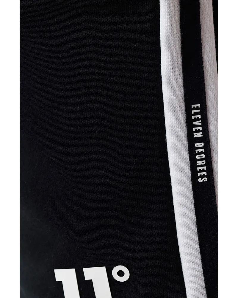 Bermuda 11 degrees negra colour block taped sweat short