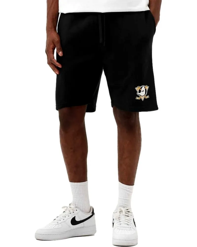 Bermuda fanatics negra anaheim ducks fleece short