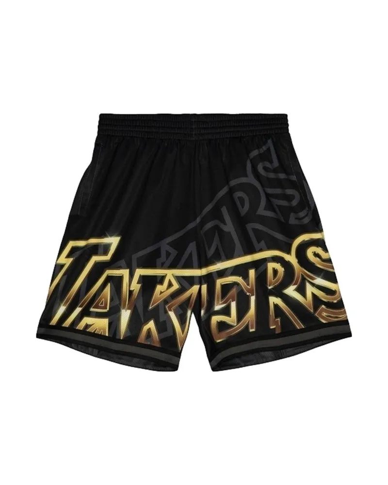 Bermuda mitchell & ness negra lakers big face 4.0 short