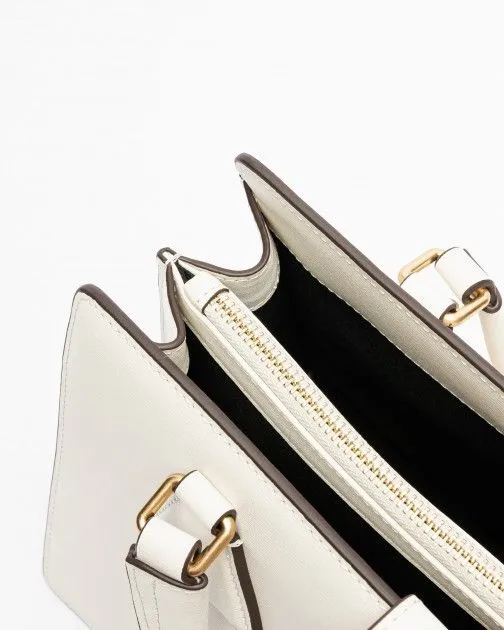 Bolso de mano Karl Lagerfeld K/Lock MD Tophandle Blanco