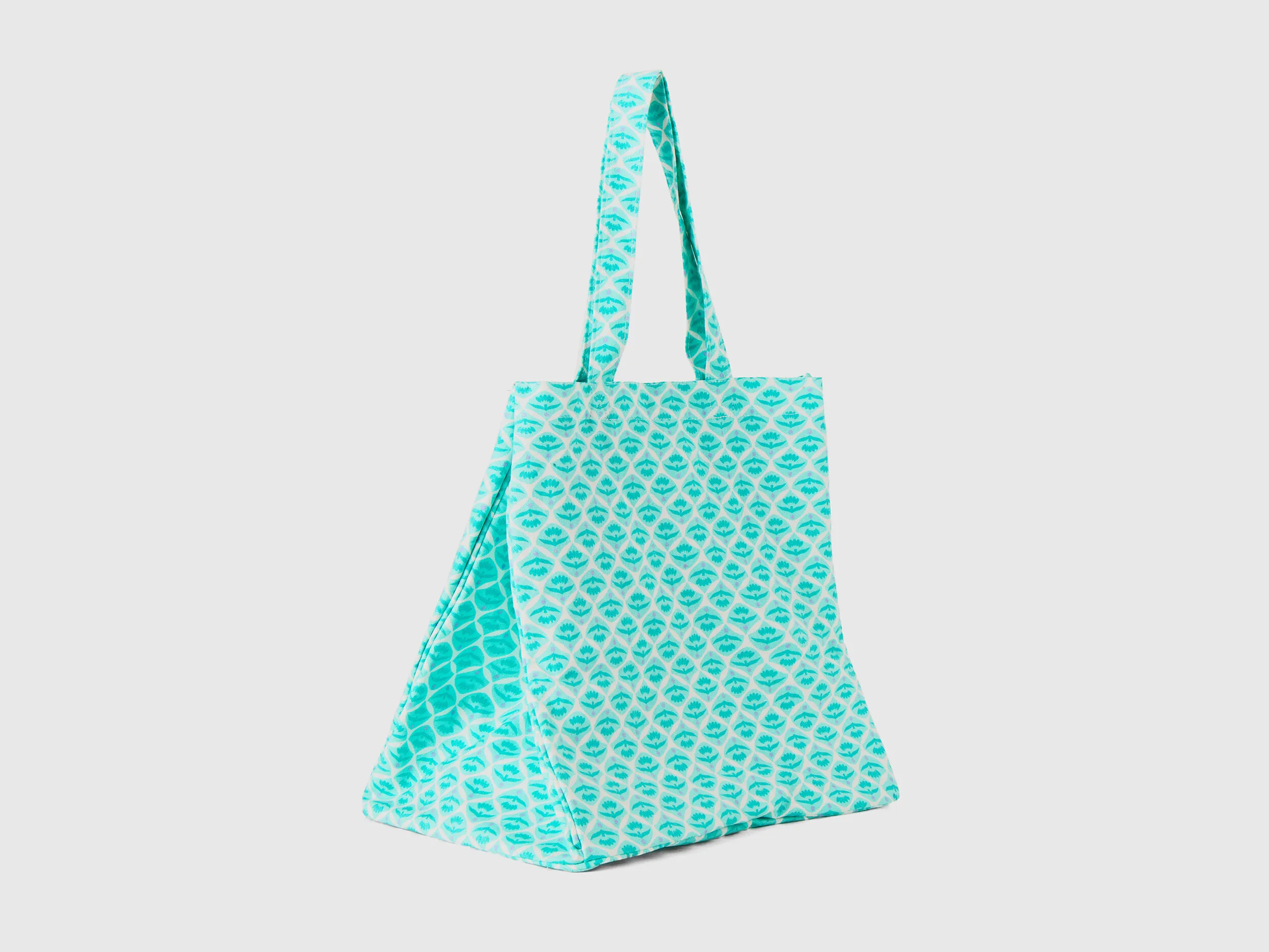 Bolso shopper de flores