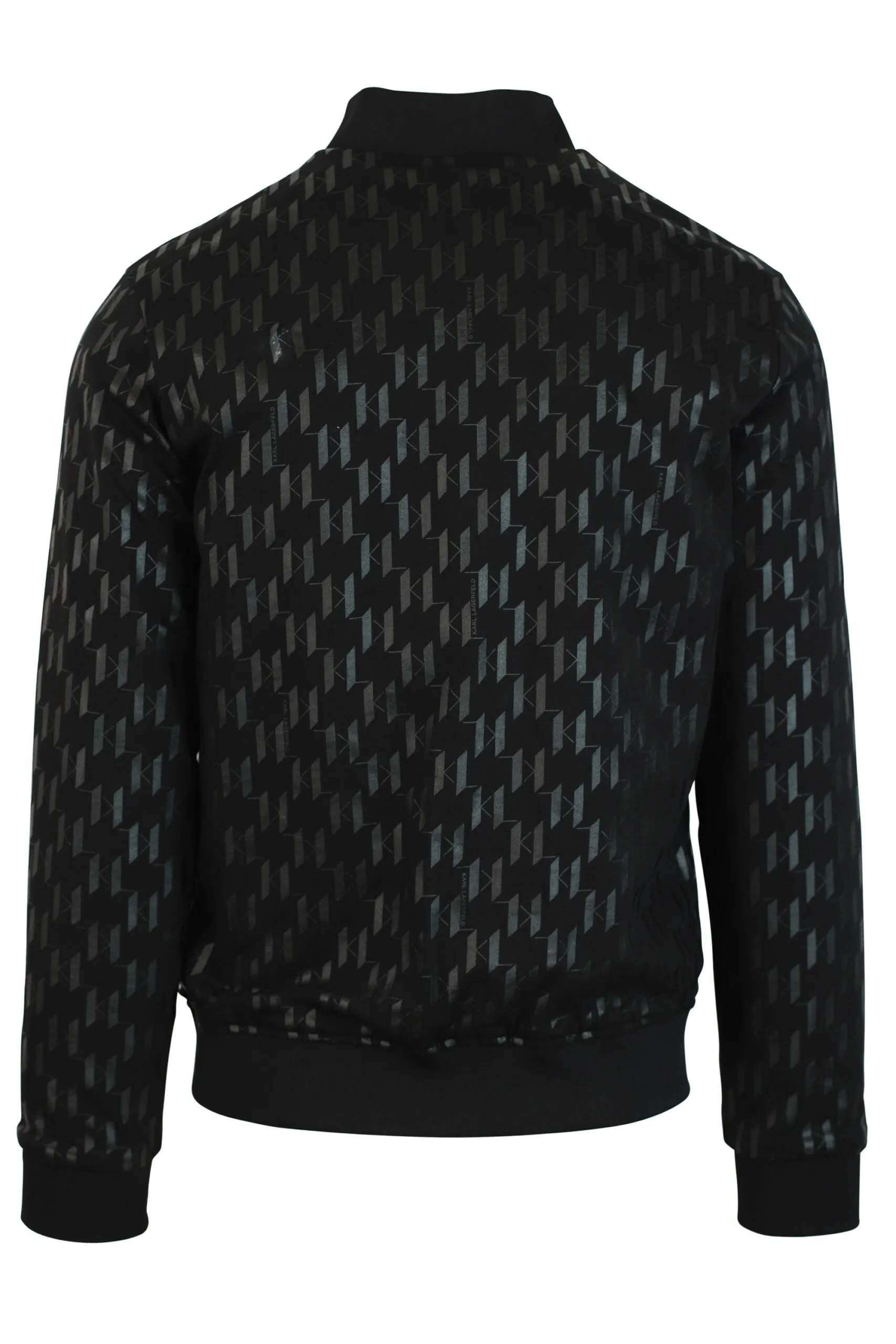 Bomber negra reversible con bolsillo en mangas