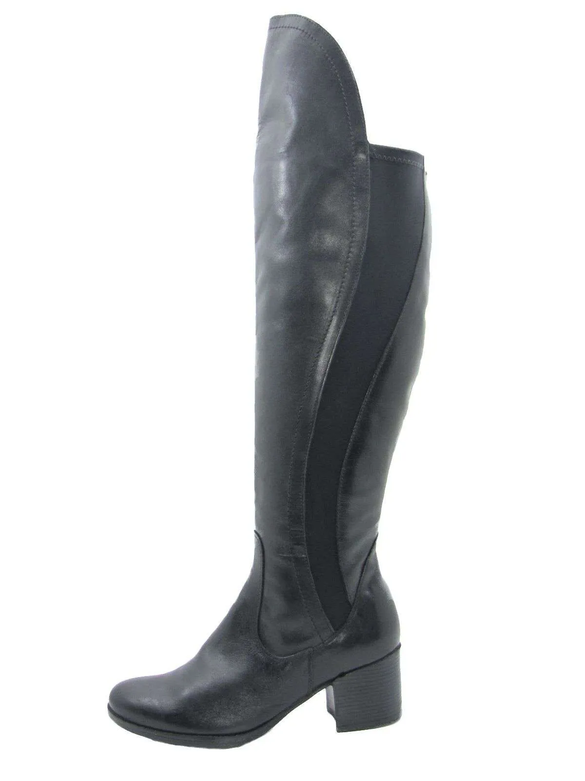 Bota Cuero Negro Vía Franca Art. 5915030preto