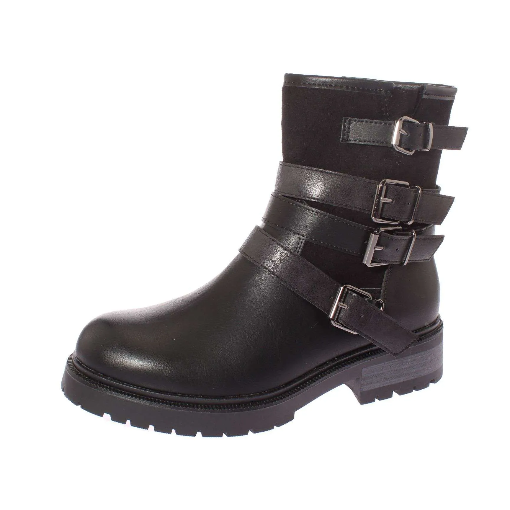 Bota Hebillas Negro Vía Franca Art. 521js61negro