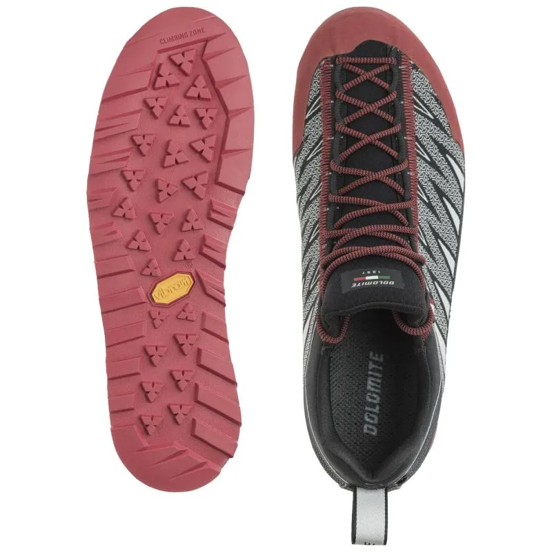 Botas de montaña para hombre Dolomite Velocissima GTX (Pewter Grey/Fiery Red)