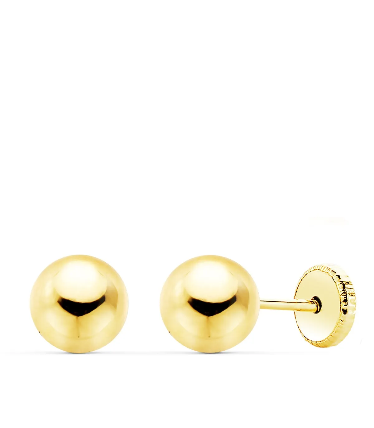 Boucles d'oreilles or jaune Emma 6 mm 18 Carats