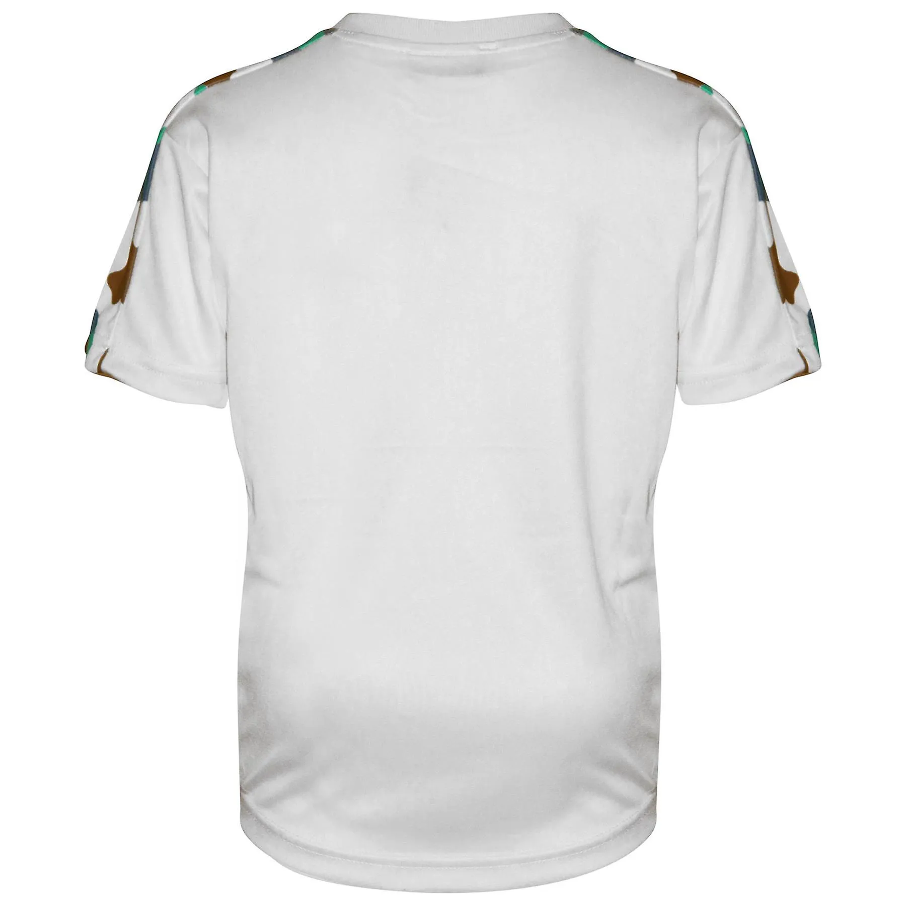 Boys White T Shirt A2Z Project Camo Panelled Short Set