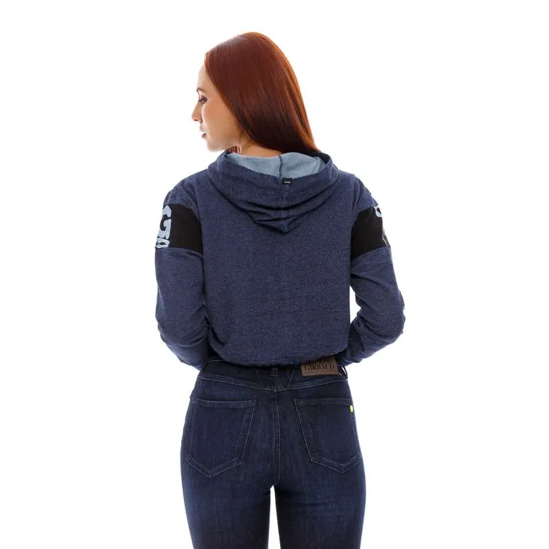 Buzo Hoodie Cerrado Para Mujer Girbaud