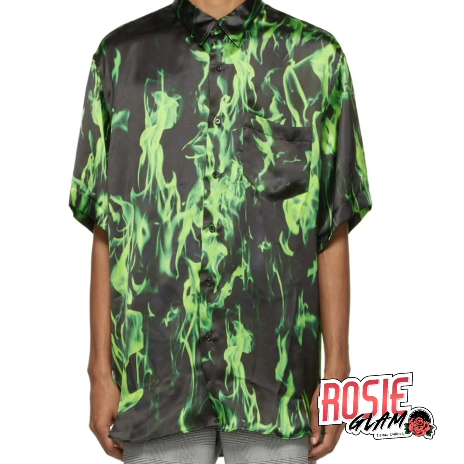 CAMISA FLAMAS GREEN  ROSIEGLAM