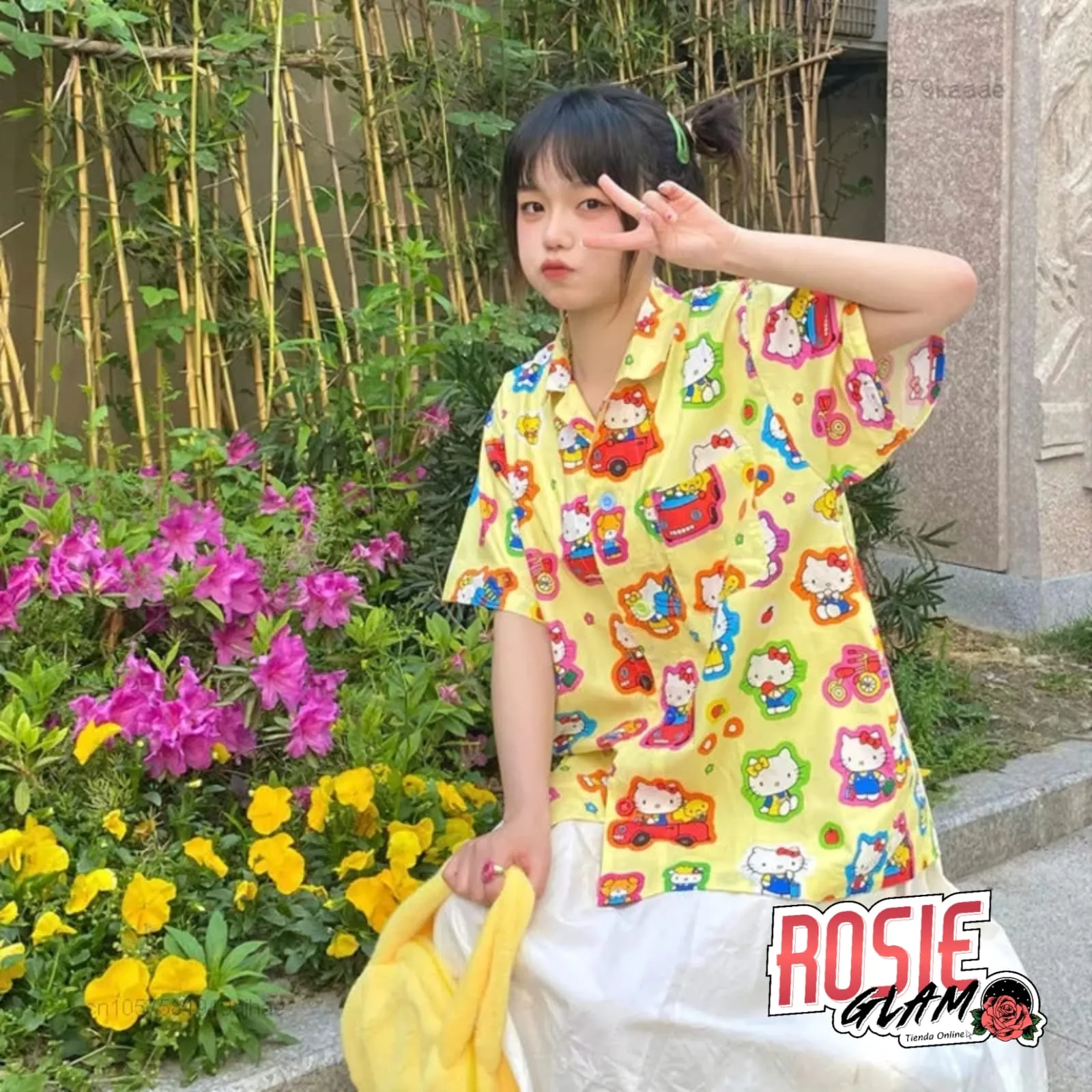 CAMISA HELLO KITTY  ROSIEGLAM