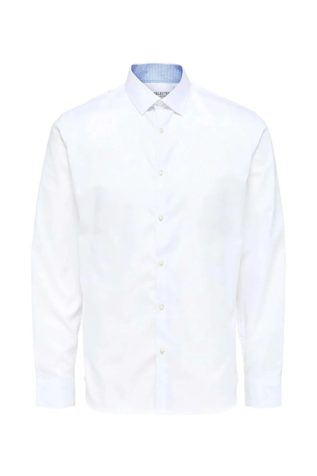 CAMISA RAYAS HOMBRE SLHSLIMMEW BLANCO