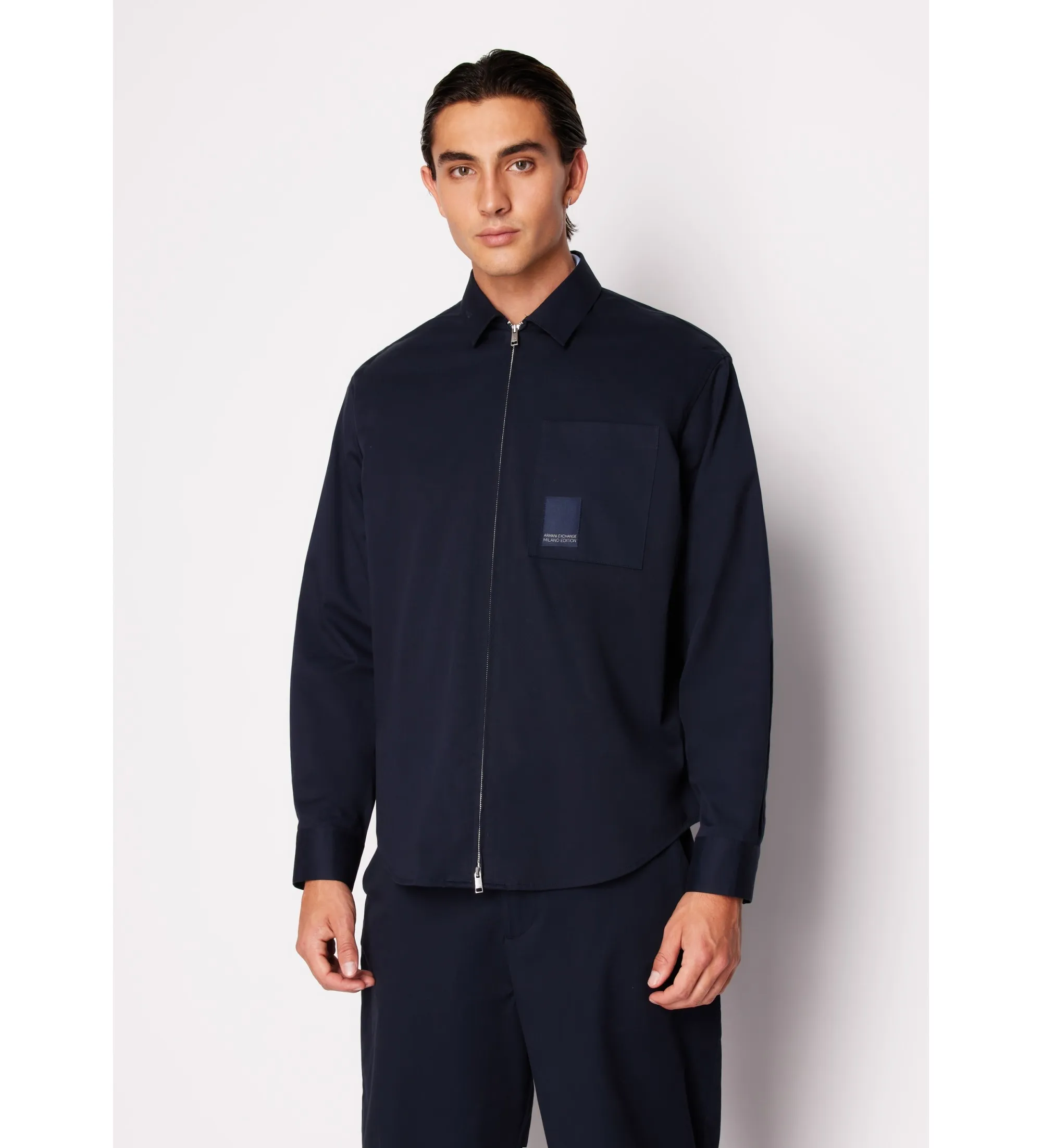 Camisa Sarga marino