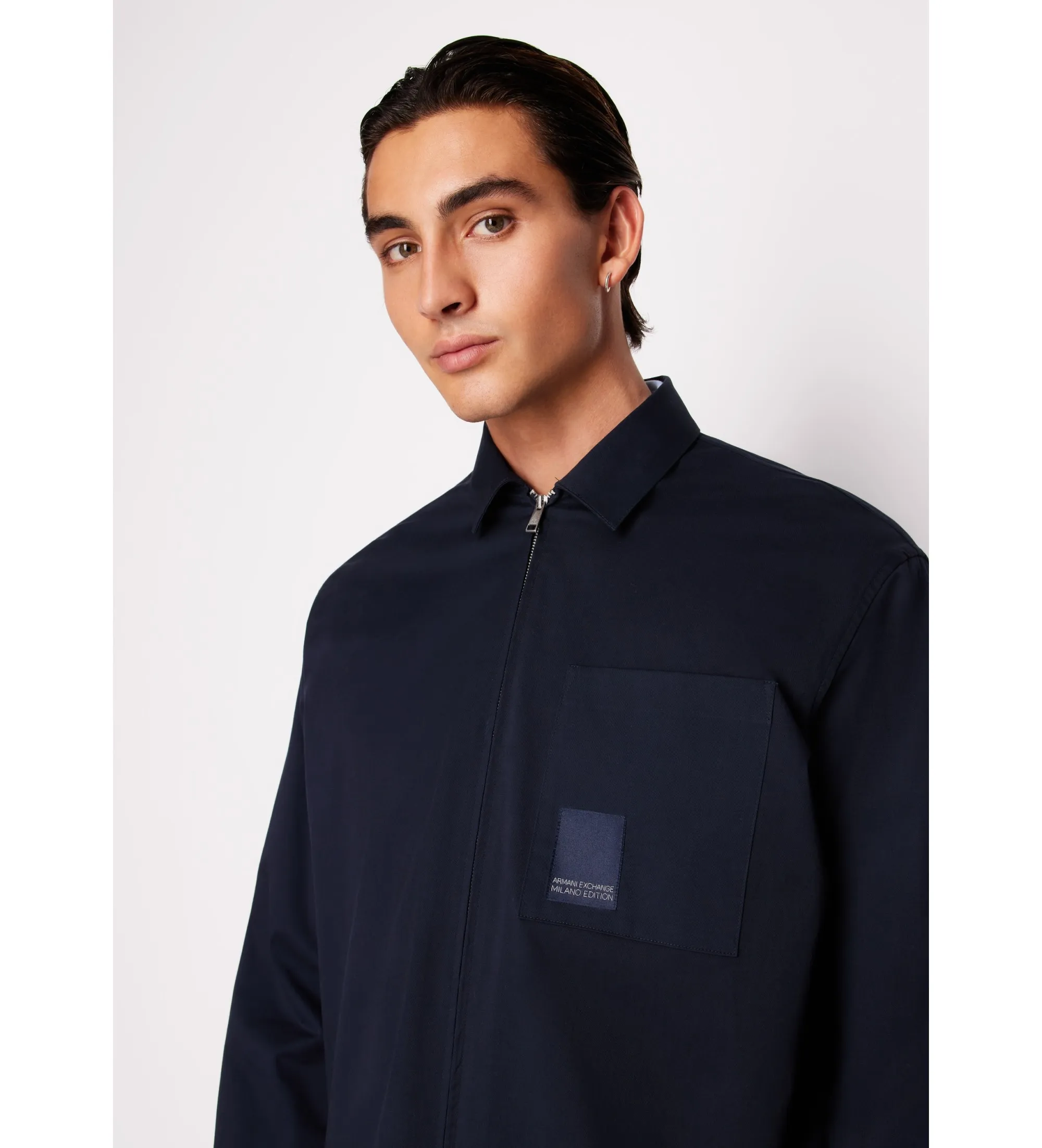 Camisa Sarga marino