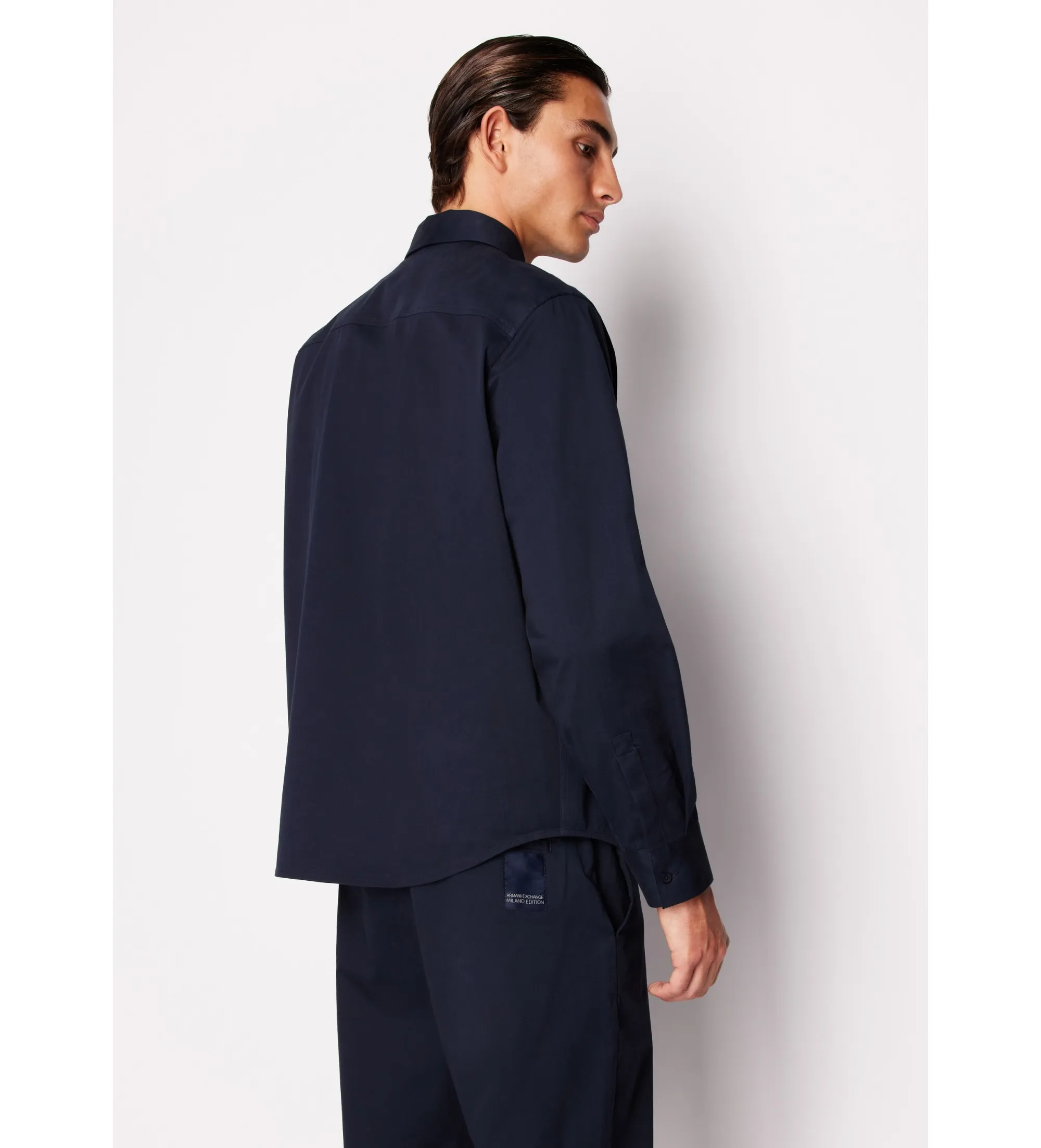 Camisa Sarga marino
