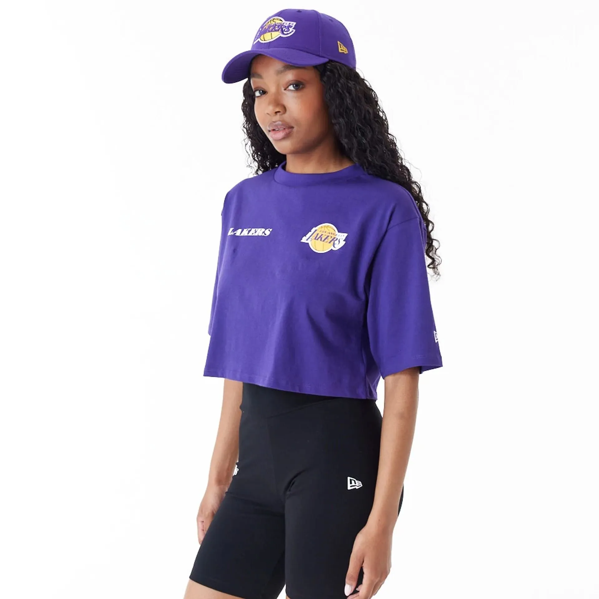 Camiseta Crop LA Lakers NBA Team Logo