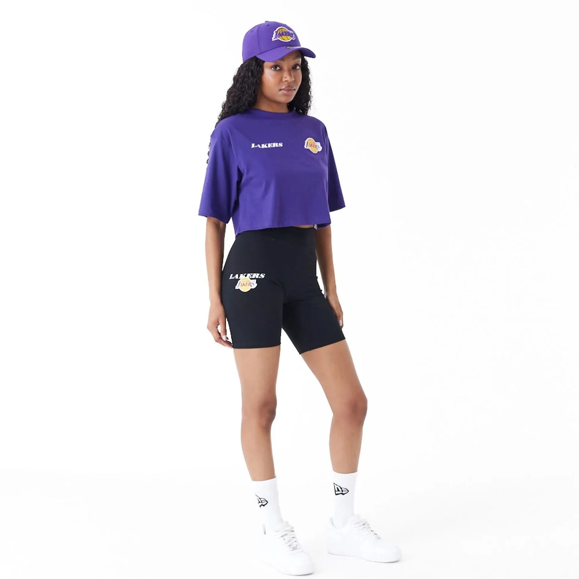 Camiseta Crop LA Lakers NBA Team Logo