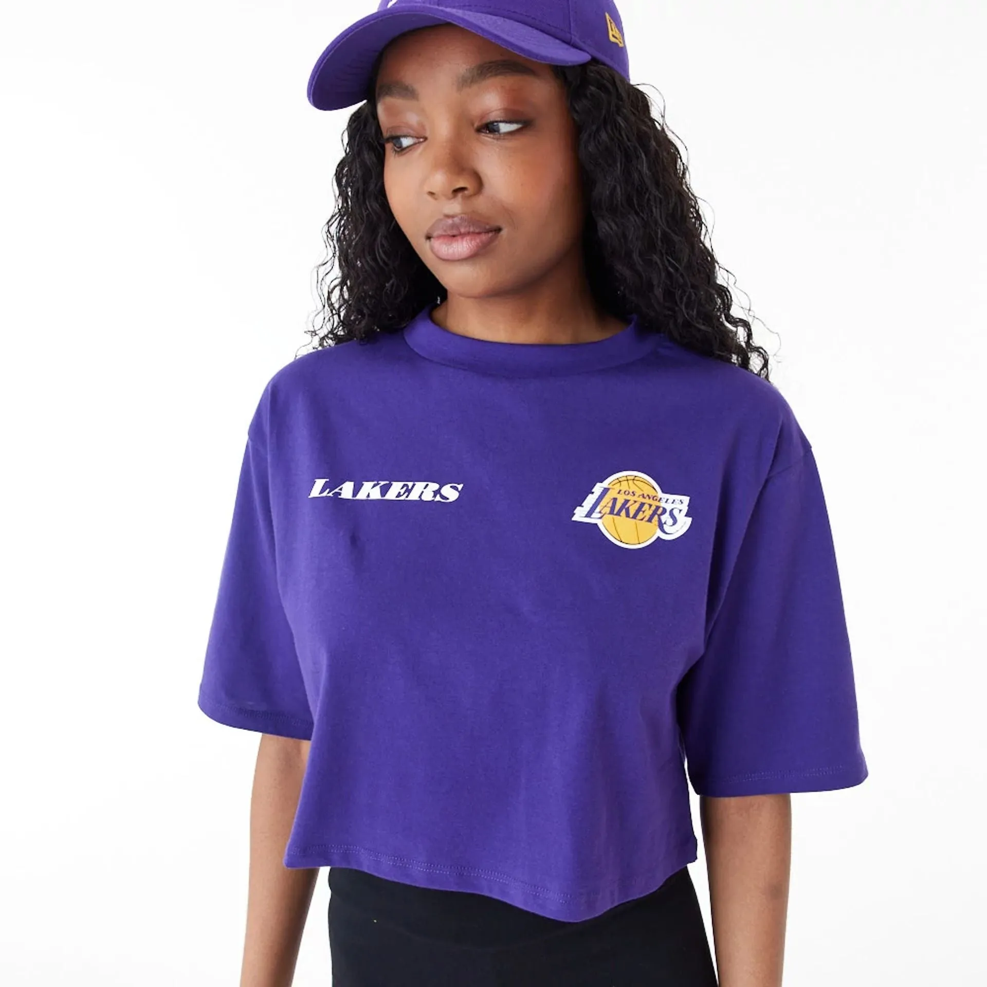 Camiseta Crop LA Lakers NBA Team Logo