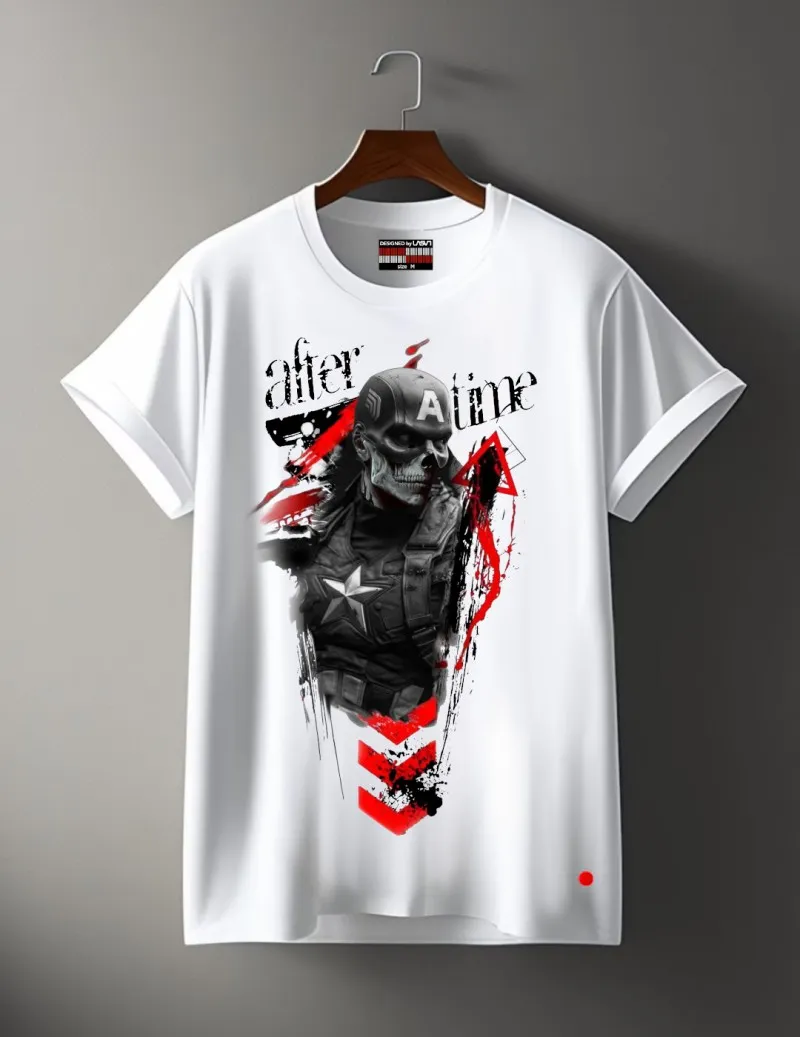 Camiseta de hombre AFTER blanco