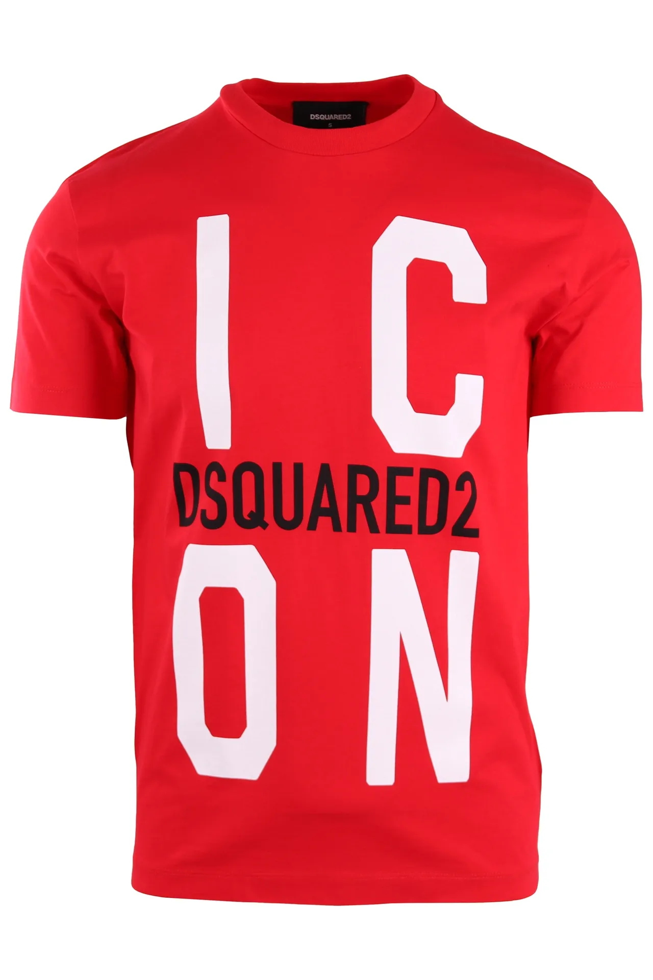 Camiseta Dsquared2 roja con logo grande 