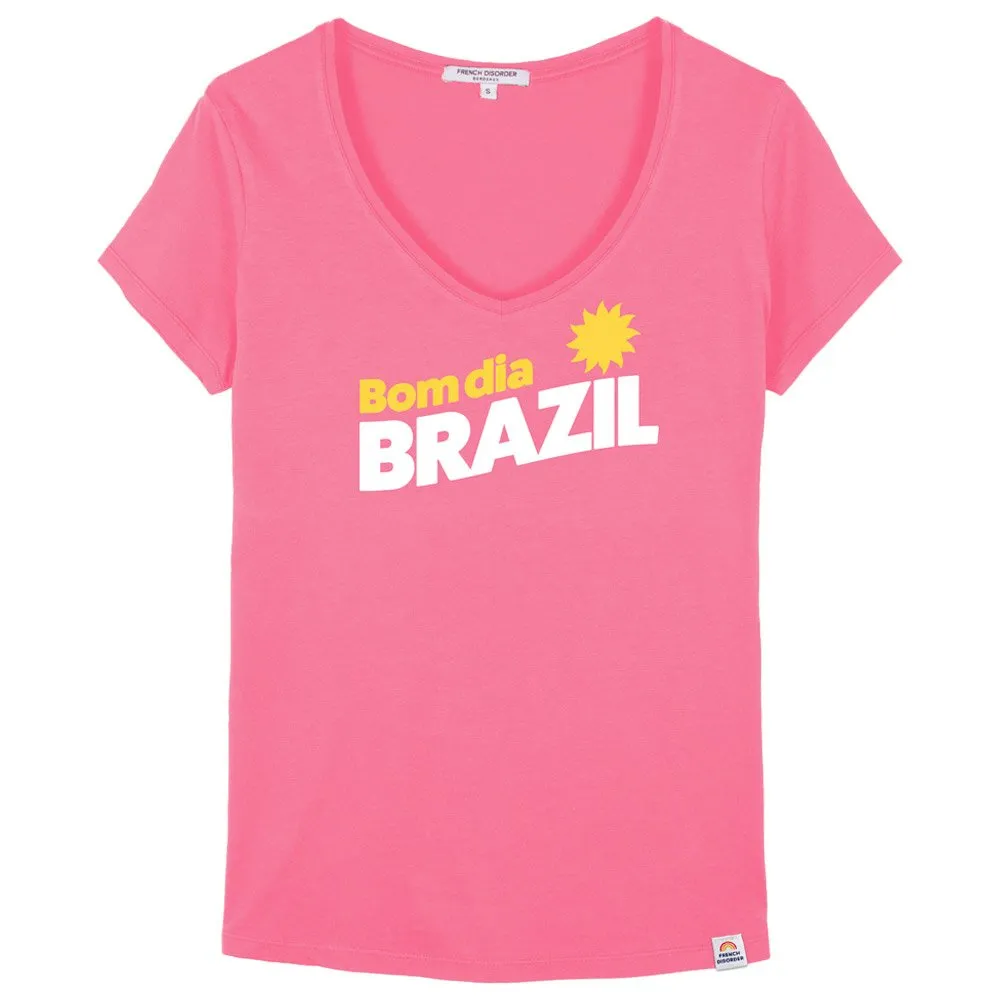 Camiseta French Disorder Dolly Bom Dia Magenta