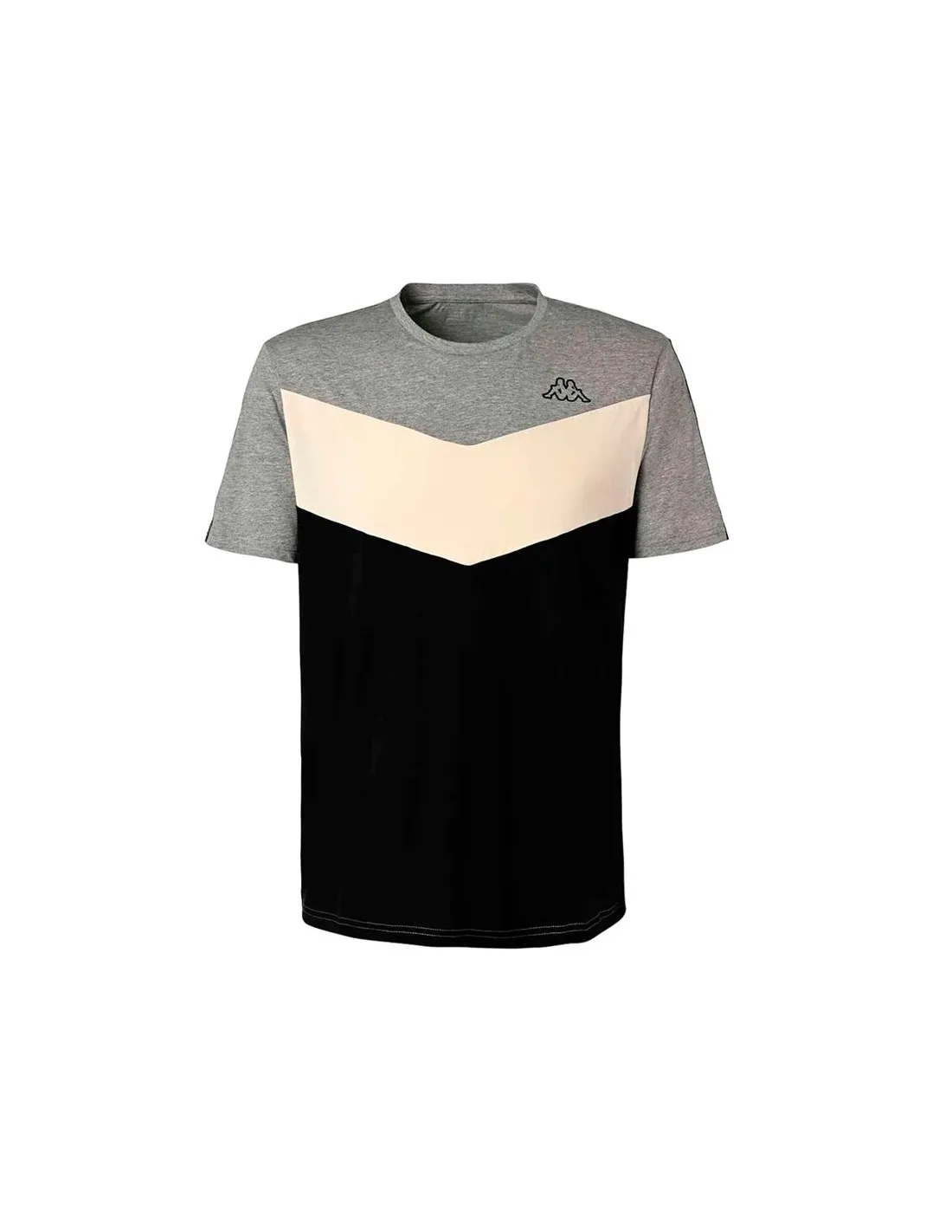 Camiseta Kappa Ipsilo Active Man Hombre Grey Ultimate Mel/White Natura