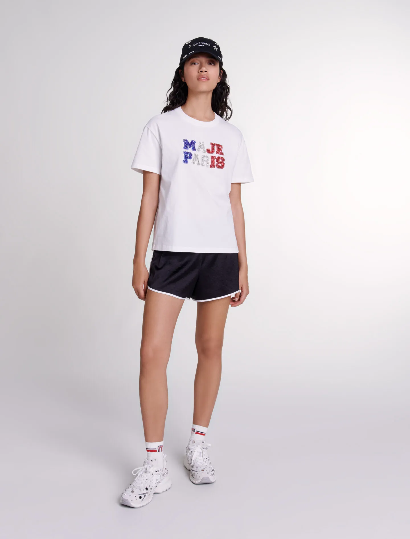 Camiseta «Maje Paris» con strass