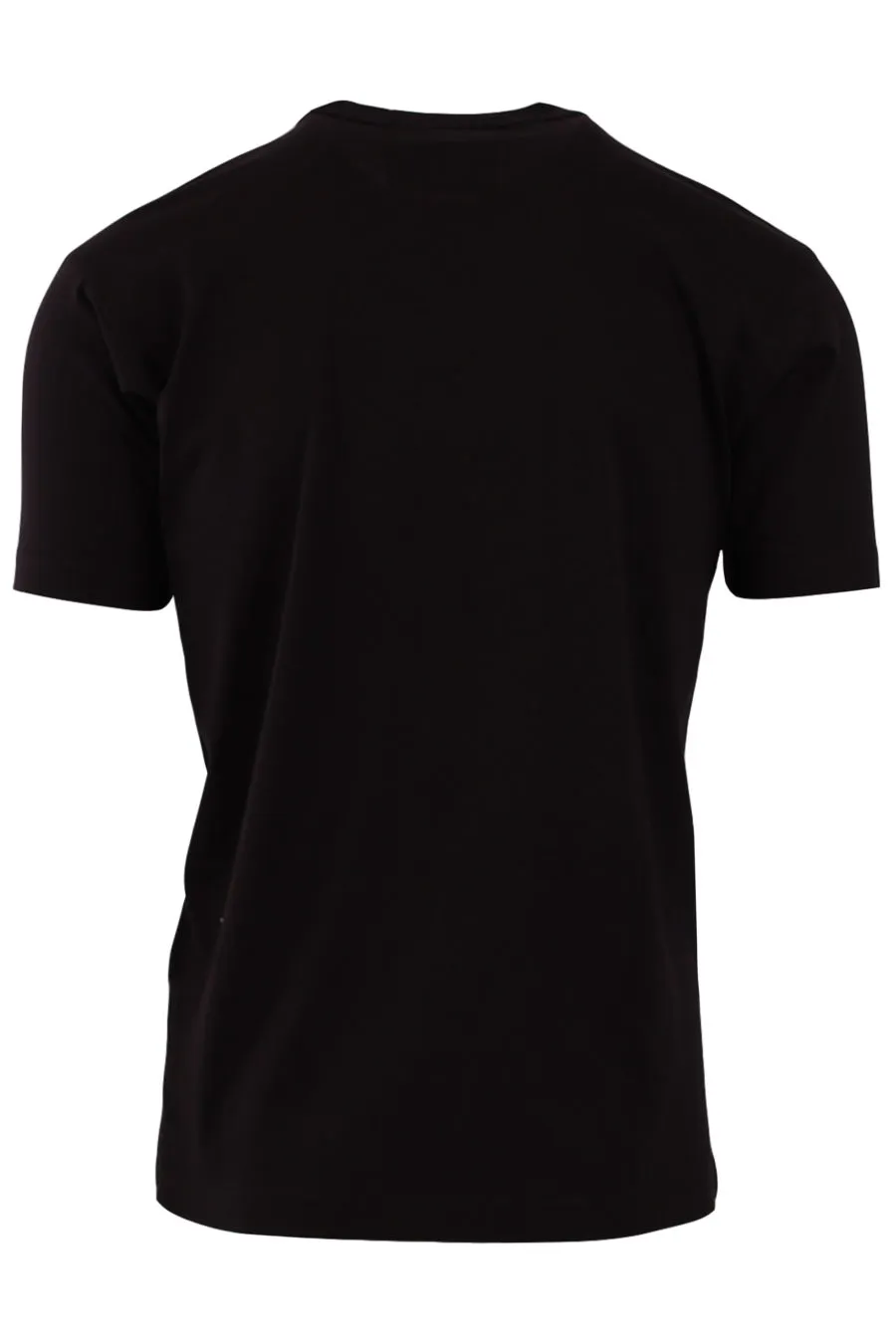 Camiseta negra con logo código de barras