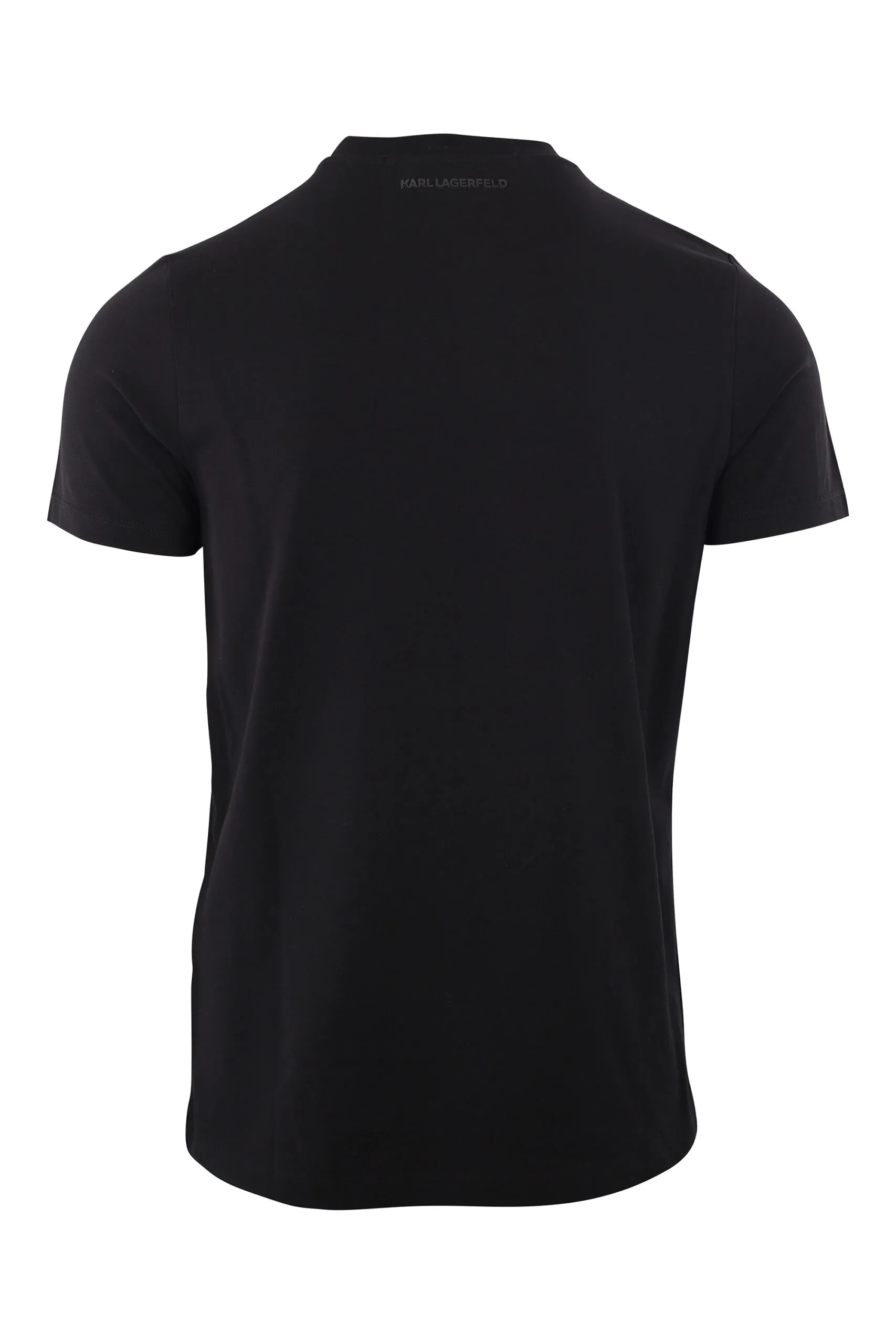 CAMISETA NEGRA CON LOGO DE GOMA 