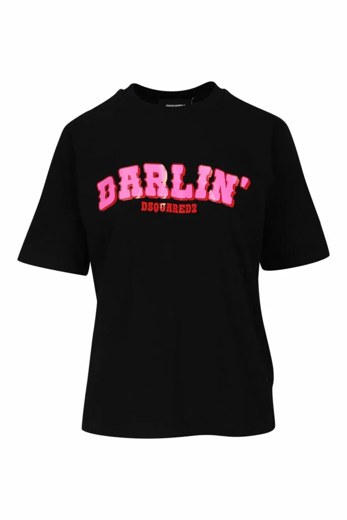 Camiseta negra con maxilogo 