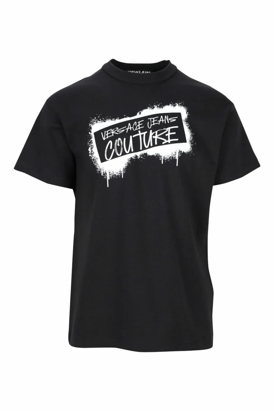 Camiseta negra con maxilogo gráfico 