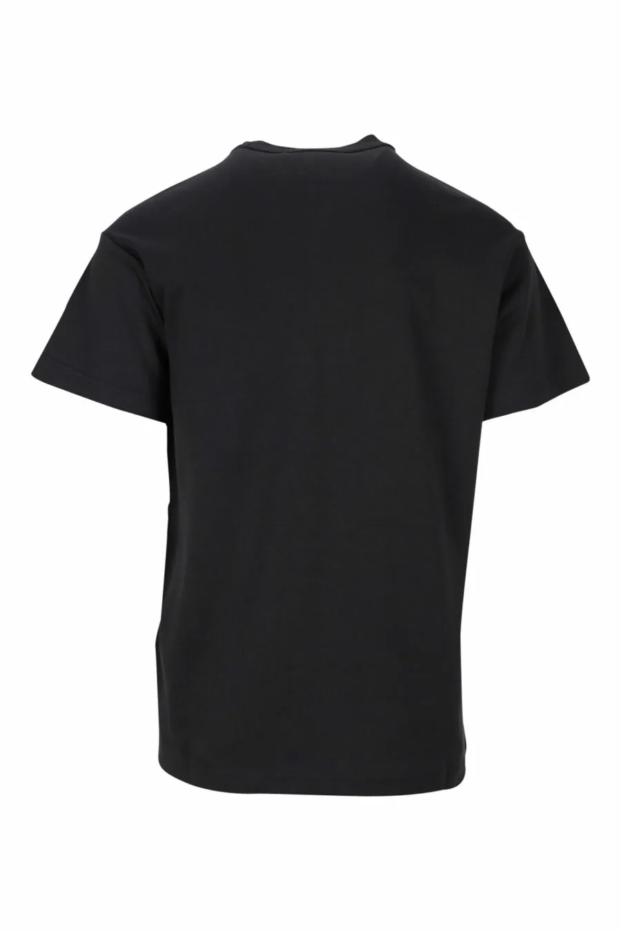 Camiseta negra con maxilogo gráfico 