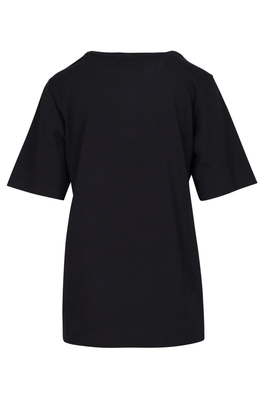 Camiseta negra con minilogo 