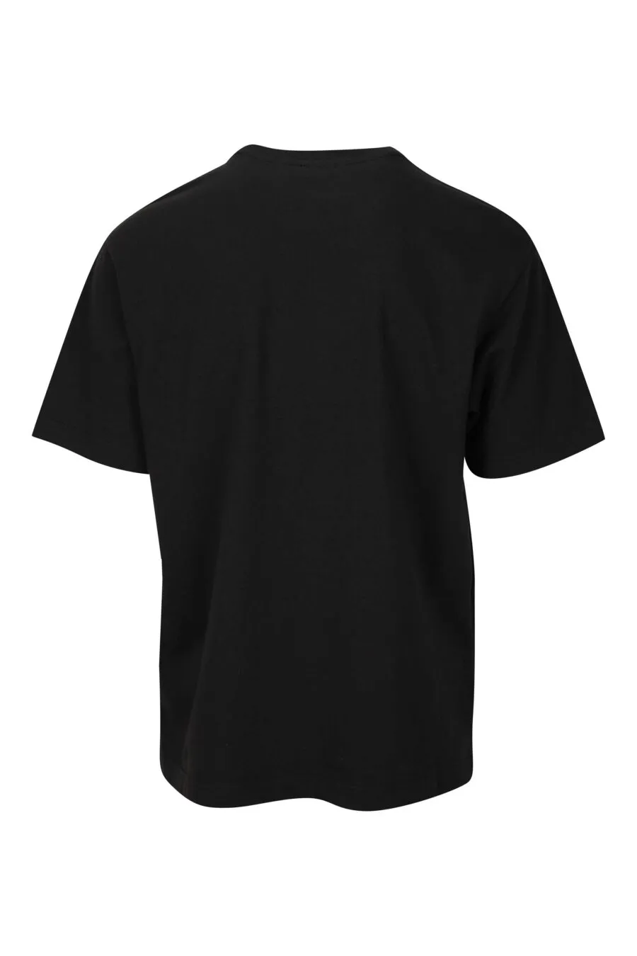 Camiseta negra logo bordado 