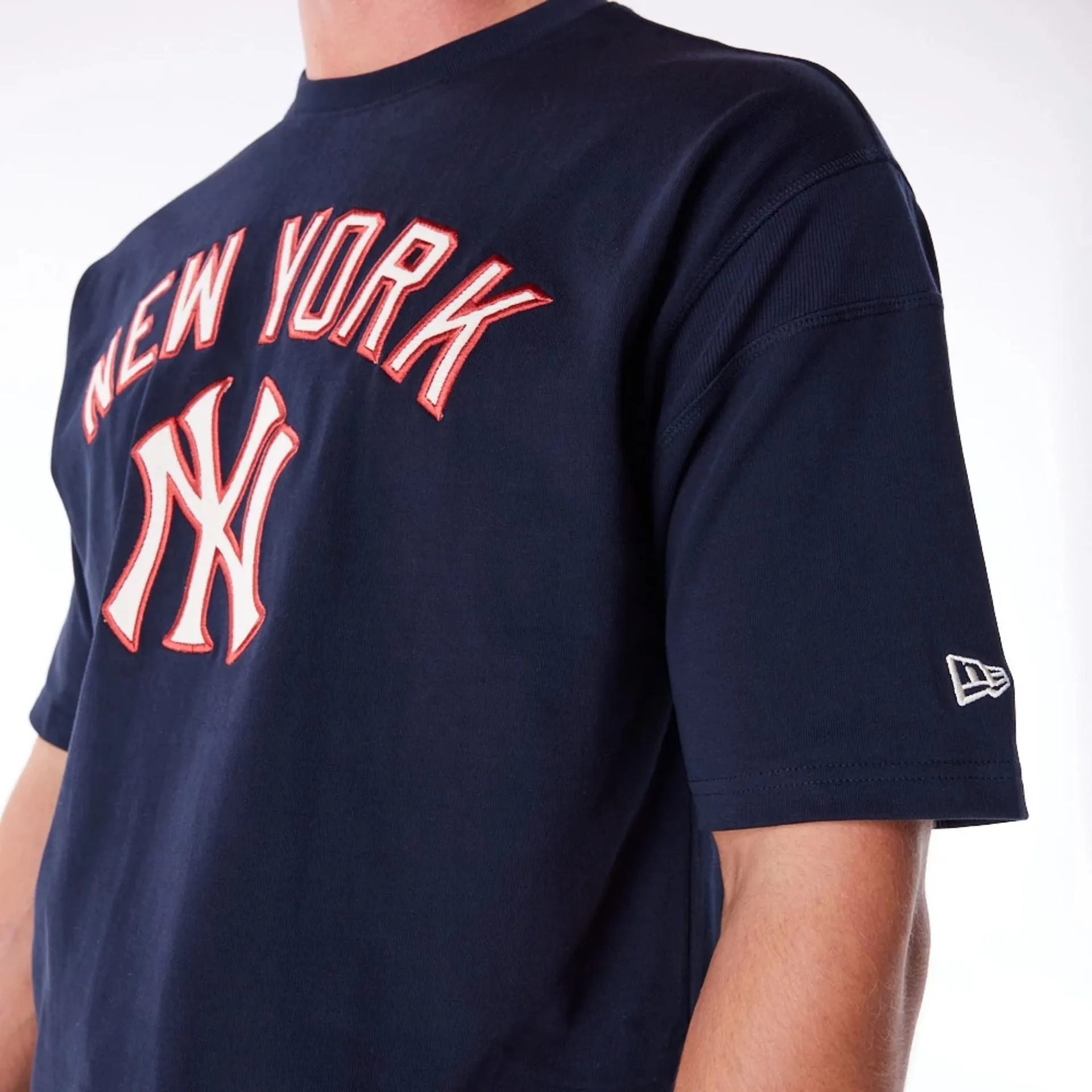 Camiseta Oversized New York Yankees MLB Rib Infill Navy