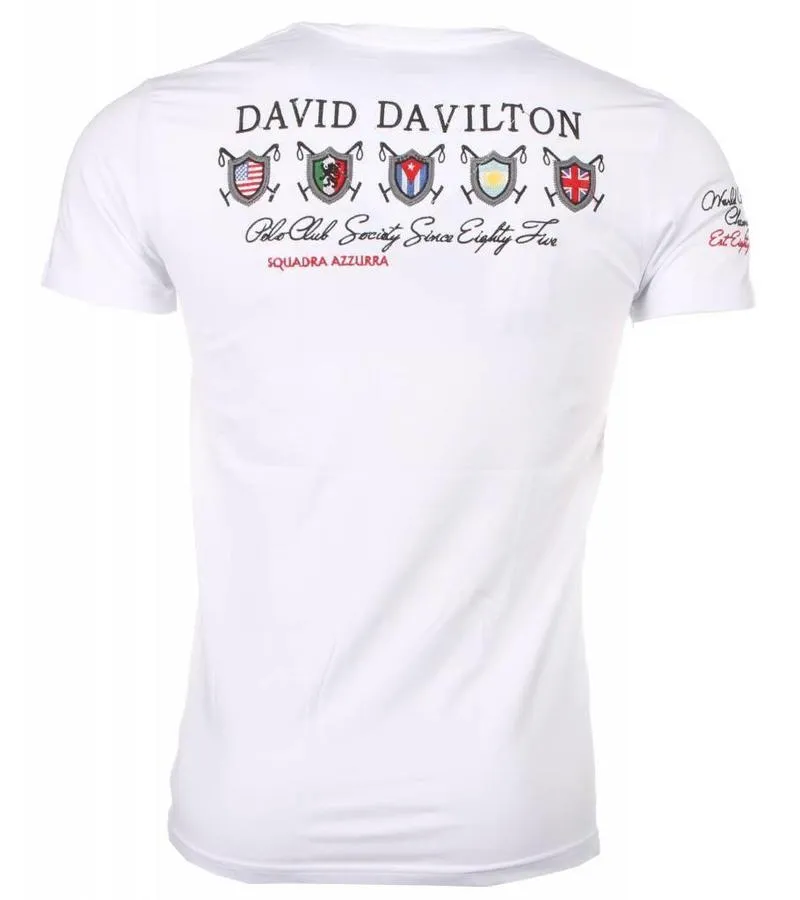 CAMISETAS  CLUB POLO PLAYERS CAMISETA ITALIANO HOMBRE  BLANCO