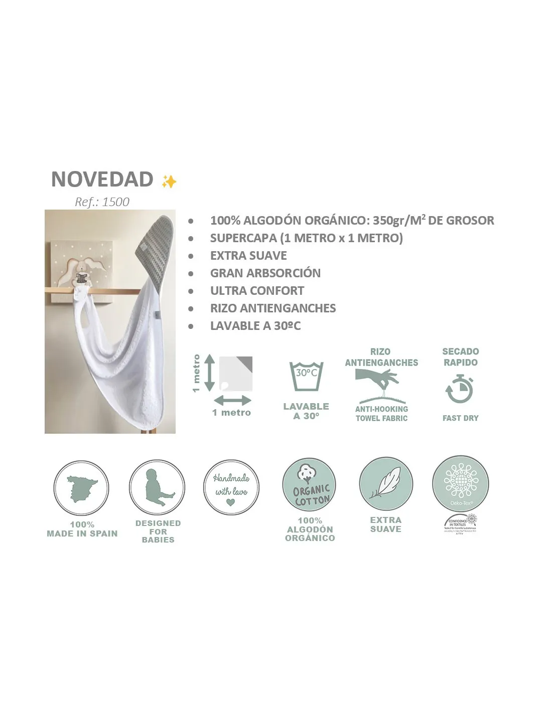 Capa de Baño maternal Felipa de Uzturre