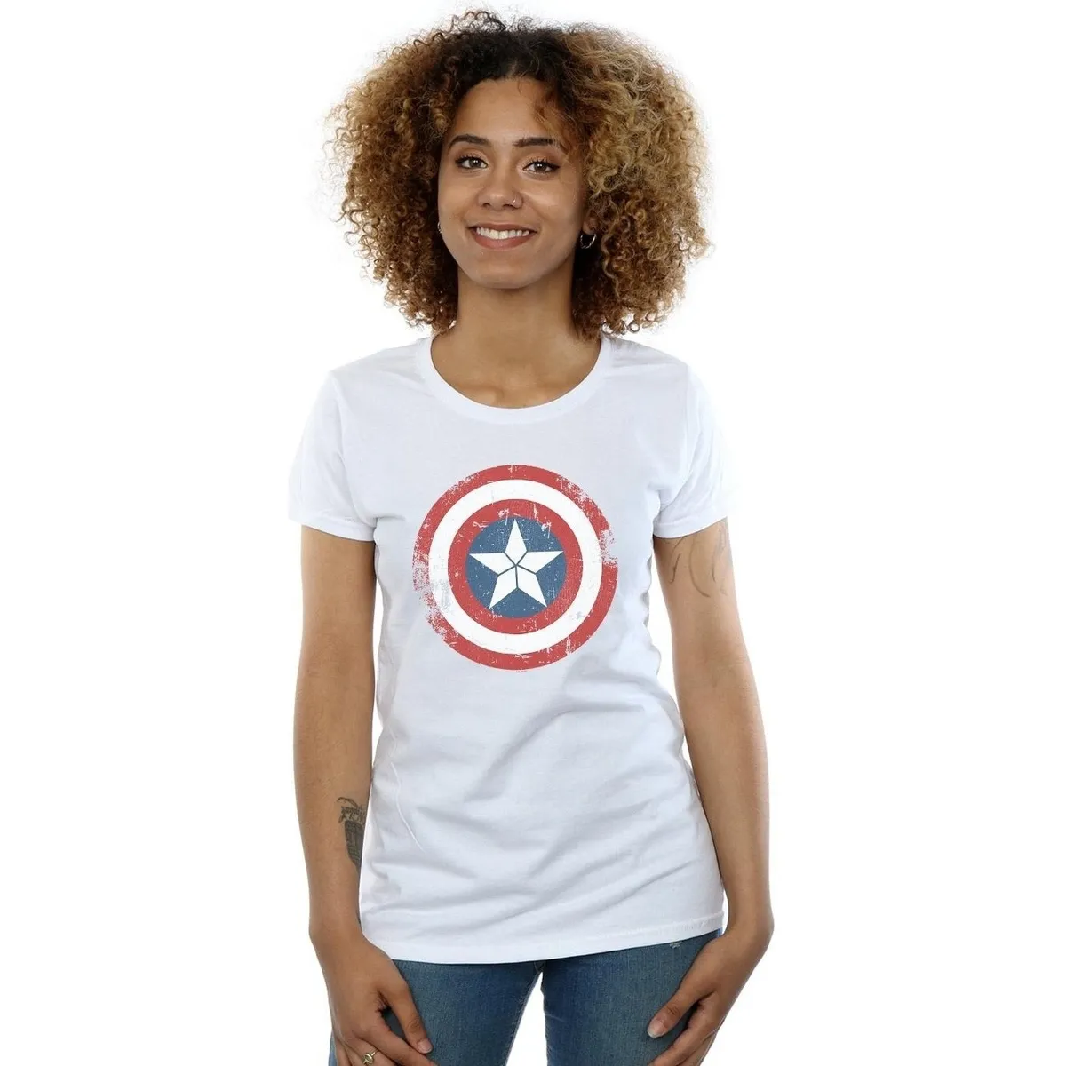 Captain America Civil War Distressed Shield