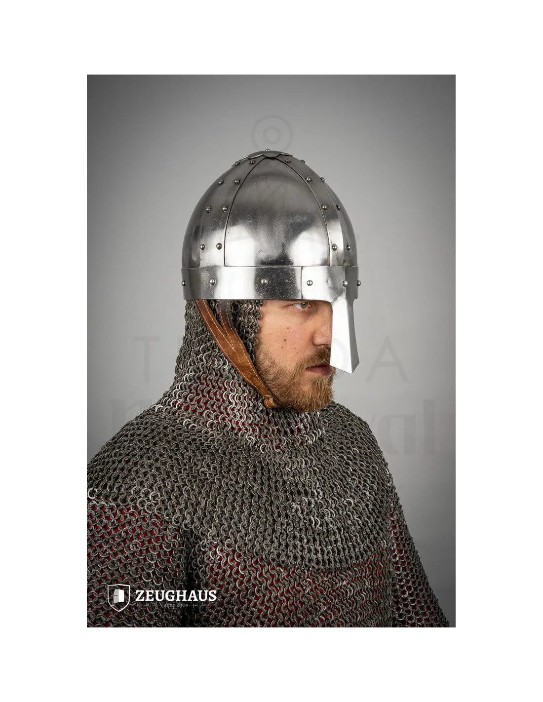 Casco Vikingo Spangenhelm, acero pulido (1,6 mm.)