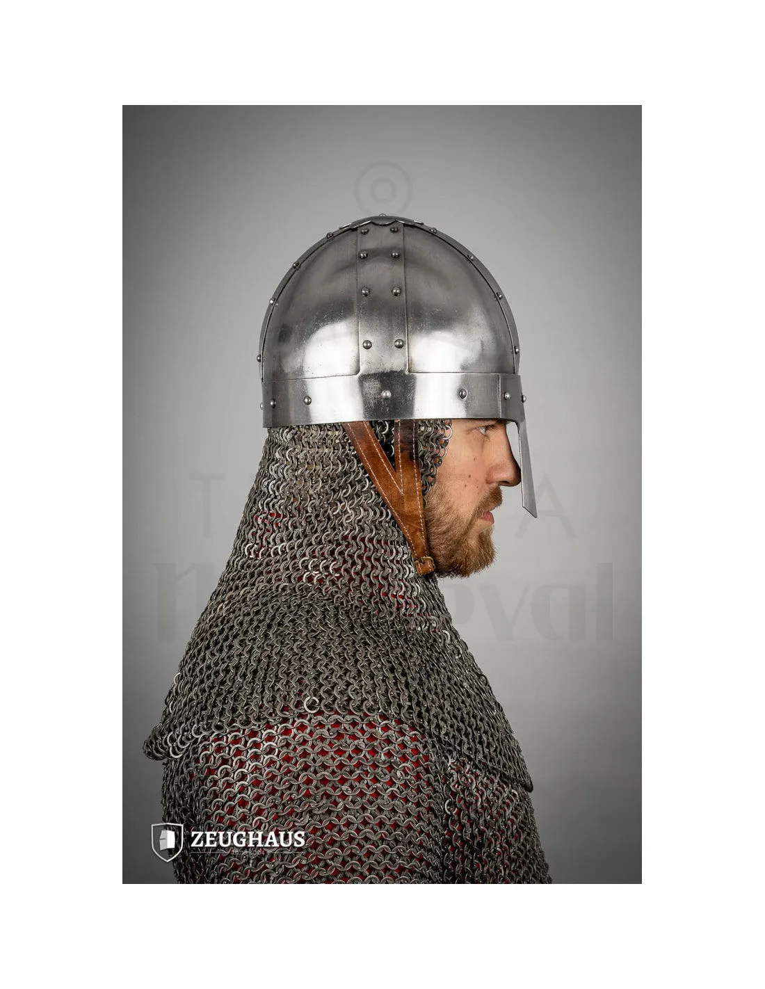 Casco Vikingo Spangenhelm, acero pulido (1,6 mm.)
